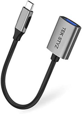 TEK STYZ USB-C USB 3.0 Adaptador compatível com seu LG 14T90Q-K.AAB6U1 OTG Tipo-C/PD Male USB 3.0 conversor feminino.