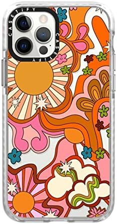 Casetify Impact Caso para iPhone 12/12 Pro - Setenta Psicodélico por Ilustrado por Charlie - Clear Frost