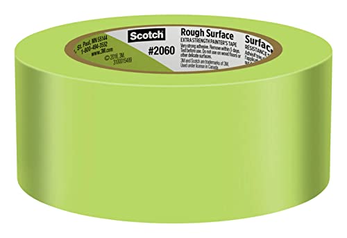 Scotch 2060-48MP ScotchBlue Fita de pintores de superfície áspera, largura de 1,88 , verde