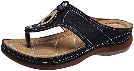 Sandálias AAYOMET para mulheres de verão elegante, plataforma feminina chinelos de tanque de tanquinho sandálias vintage