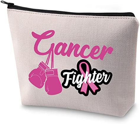 BLUPARK BAU CURO ANCIENCIONAR BACO DE MAGURA REQUIVO REQUERNO DE Câncer Fighter Warrior Bag Cosmético Câncer de mama Sobrevivente do presente para mulheres