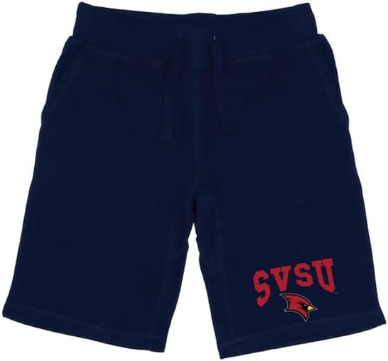 Saginaw Valley State University Cardinals Premium College Fleece Shorts de cordão