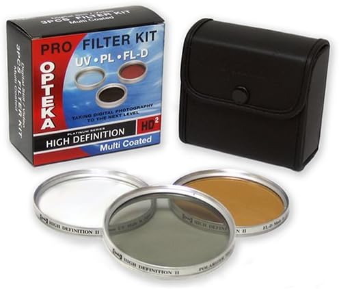 Opteka HD2 Kit de filtro de vídeo de 72 mm para Canon XL2, XL1S, XL1, XL H1S, XL H1A, XK H1, XH G1 e XH A1, Câmeras de vídeo