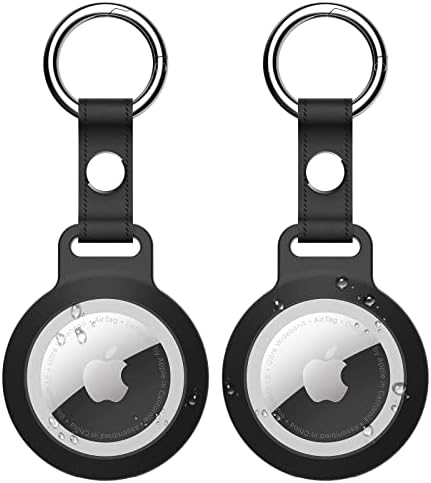 HAOXEN OURTAGEM DE Airtag à prova d'água, Keychain de 2 pacote de airtag [Compatível para Airtags de Apple] Caso de Airtags de Proteção