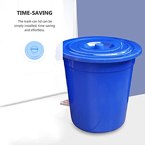 Toyvian 2pcs para serviço pesado redondo lixo lixo lixo lixo pode substituir a tampa de plástico grande protetor de lixo