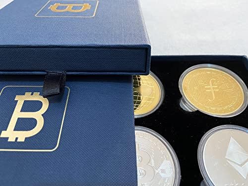 MSSPART Bitcoin Ethereum Ripple Filecoin Coins Comemoration, edição limitada BTC EHT XRP FIL Blockchain de criptomoeda física Coin como presente
