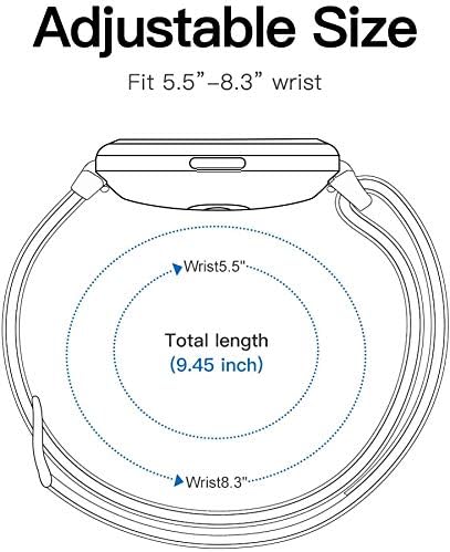 Compatível para Garmin Forerunner 255 Band, Lamshaw Stretch Elastics Nylon Ajuste Ajuste Ajuste Acessórios Compatíveis