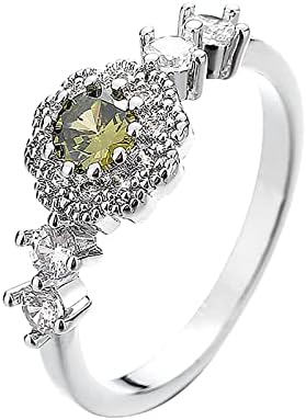 2023 Ring requintado de zircão verde requintado para mulheres de jóias de jóias de noivado de jóias de jóias vintage anéis