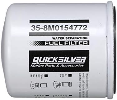 Quicksilver 8M0154772 Filtro de combustível que separa água para selecionar Johnson e Evinrude Outboards