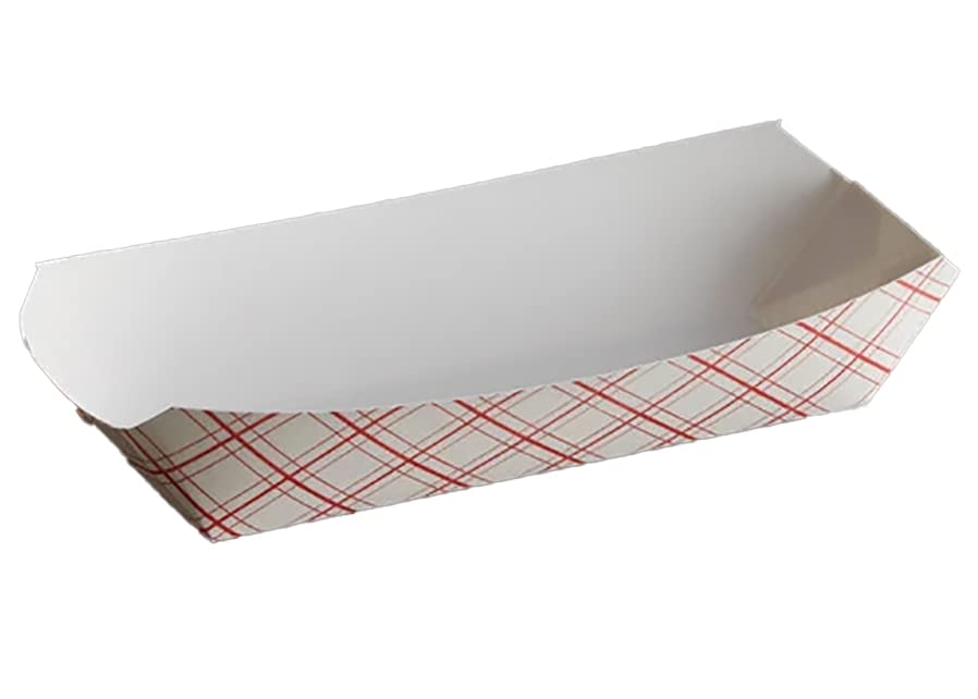 7 bandejas de cachorro-quente de papel- pacote de 50ct