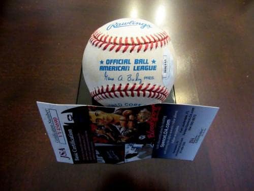 Julia Ruth Stevens, filha de Ruth, assinou o Auto Vintage Oal Baseball JSA - bolas de beisebol autografadas