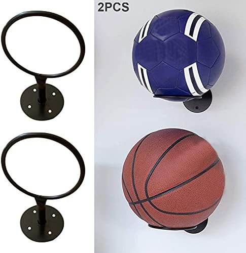 2PCS Universal Ball Suport Mount Mount Ball Storage Racks para Bola de Prática de Volleyball de Vôlei de Basquete