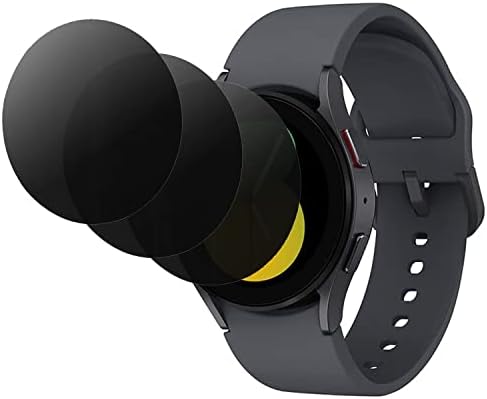 BWEDXEZ 3 PCS Privacy Anti-Glare Protector Anti-Spy Soft Film Suact for Samsung Galaxy Watch 5 40mm /Watch5 Pro 45mm /Relógio 4 40mm Matte Anti-Peeping