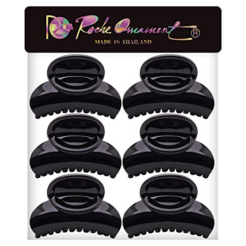 RC Roche Ornamento 6 PCs Estilando as mulheres dentes interligados curvados Plástico premium forte aderência Spring Hair Moda