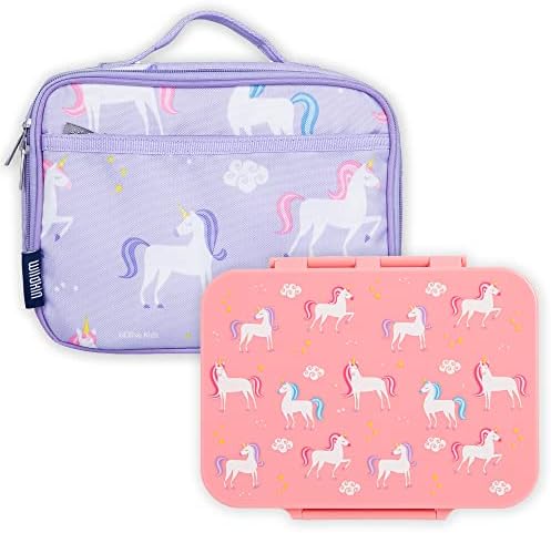 Pacote de lancheira Wildkin Kids com caixa de bento