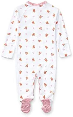 Ralph lauren meninas de urso-impressão de urso coverall white multi