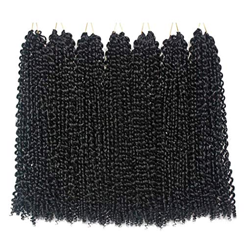 7 pacotes de paixão cabelos de torção de 18 polegadas ondas de água tranças sintéticas para paixão torção de crochê