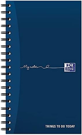 Oxford Minhas anotações, para fazer notebook, Wirebound, 230 Página, 1 bloco de notas, azul marinho | Branco