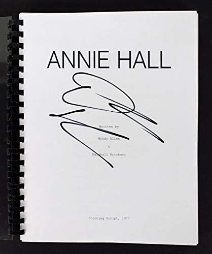 Diane Keaton Authentic assinou o script de filme Annie Hall autografado BAS E57573