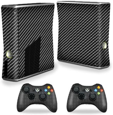MightySkins Skin para X -Box 360 Xbox 360 S Console - Fibra de Carbono | Tampa protetora, durável e exclusiva do encomendamento de vinil | Fácil de aplicar, remover e alterar estilos | Feito nos Estados Unidos