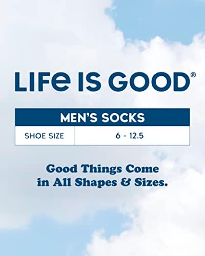 A vida é uma boa meias atléticas masculinas - meias de almofada de performance
