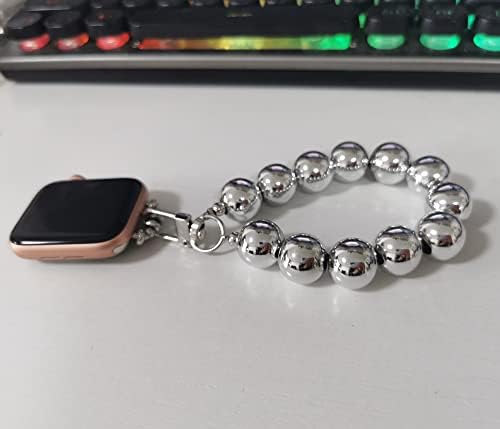 TomCrazy Bling Charms Strap Pingente compatível com Apple Watch Band 8 7 6 SE 5 4 3 2 1 SE Ultra Breaded Bracelet Chain Kichain