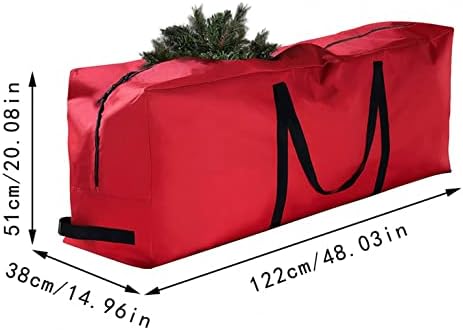 Bolsas de árvore de Natal Armazenamento, sacos de armazenamento de armazenamento de armazenamento ao ar livre Bolsas de armazenamento para armazenamento pesado bolsa de armazenamento de lona