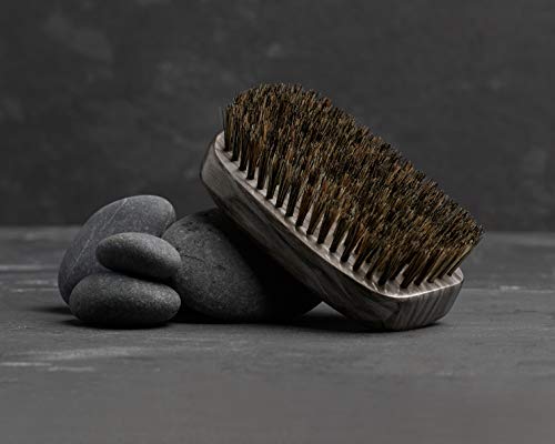 Torino Pro Wave Brushes #89-7 ROW Palma de cabelos macios para homens- de cerdas de javali- Ótimo para desbaste e cortes frescos. Ótimo para viajar e em movimento.