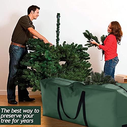 48in/69in Recipientes longos de armazenamento, caixa de Natal Bolsas de armazenamento de árvore de Natal Bolsa de árvore