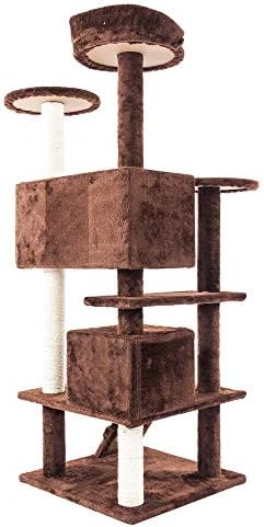 Timmyhouse Cat Tree Tower condomínio Kitty Pet House Play Safe Toy Furniture Scratch Post 52