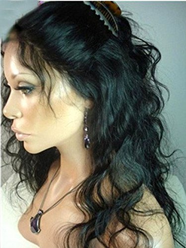Tanya 8 -20 Indian Remy Human Human Human Lace Wig Body Wave Black Natural com cabelos para bebês