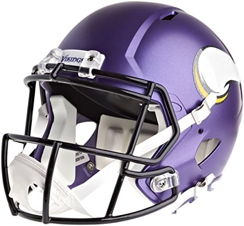 NFL Minnesota Vikings Riddell Réplica em tamanho real Capacete de velocidade, médio, roxo, tamanho único