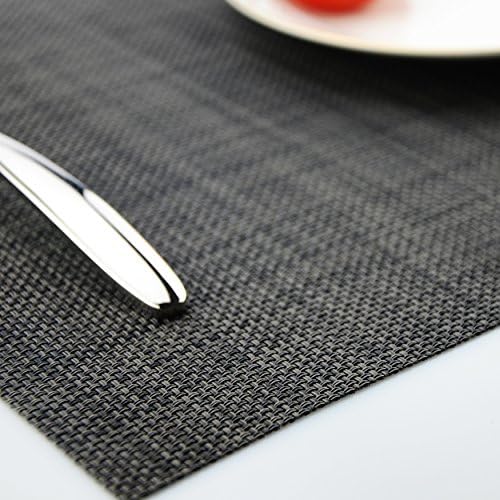 Kokako Placemats Tabel de jantar lavável Coloque tapetes de cozinha de PVC, conjunto de 4