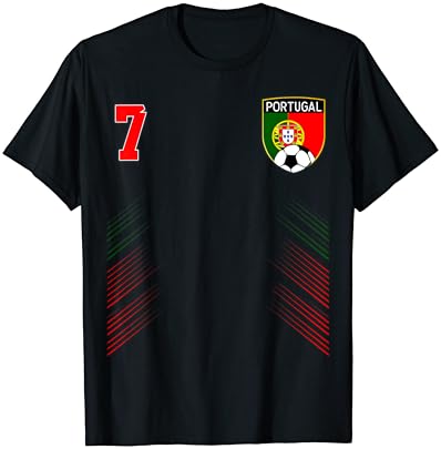 T-shirt de futebol português de futebol portugal
