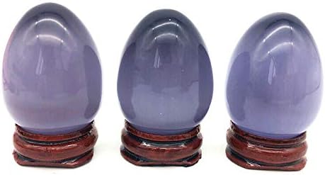 Ertiujg husong306 1pc Big Purple's Olhe Stone Stone em forma de ovo de amostra geme cúmula cura de cristal de reiki cálculos