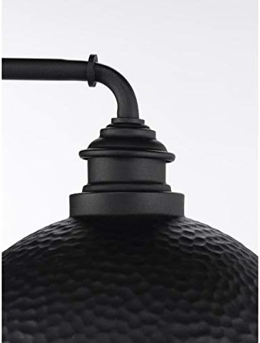 Iluminação de progresso Englewood Collection 1 Light Farmhouse Post Post Lantern Light Textur in Black, 13-7/16 x 16 x 12