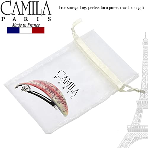 Camila Paris CP3324 Cabelo francês Barrette oval Para cabelos longos e ondulados e grossos, clipes de cabelo de garra
