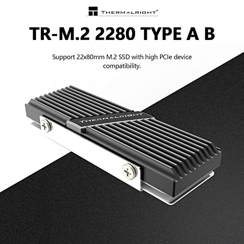 Thermalright TR-M.2 2280 TIPO A B 2280 Deslilhado de calor para resfriamento SSD M.2 2280 Refrigerador de dissipador de calor,