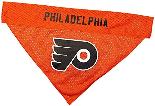 NHL Philadelphia Flyers Bandana para cães e gatos, grande/x-grande. - Bandana fofa e elegante! O lenço de fã de hóquei perfeito Bandana,