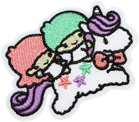 JPT - Unicorn Melody Fairy Cartoon Appliques bordados Ferro/costurar em Patches Badge Patch fofo de logotipo na camisa de colete de