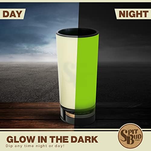 Glowbud by Spit Bud - The Ultimate Spittoon for Chew - Portable Dip & Snuff Cup com tampa, guia pop, funil à prova de