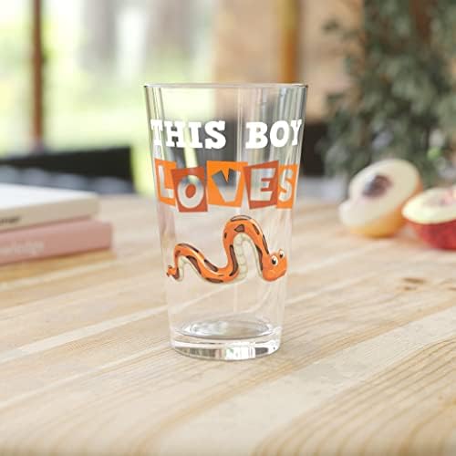 Beer Glass Pint 16oz de entusiastas de cobras de milho 16oz 16oz