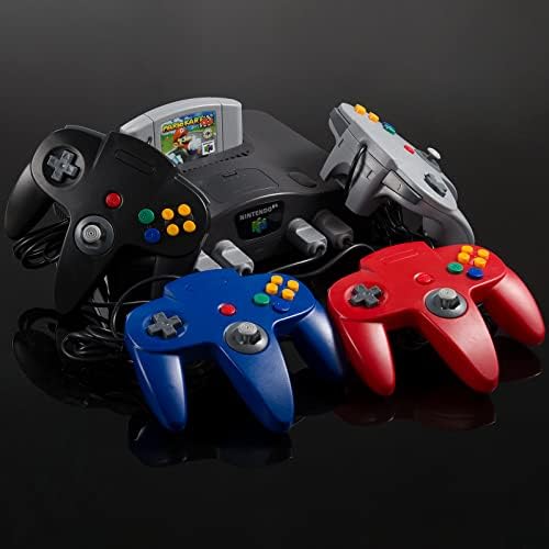 4 Pack 64 Controller, InnExt Wired Game Pad Joystick [3D Analog Stick] para 64 - Plug & Play