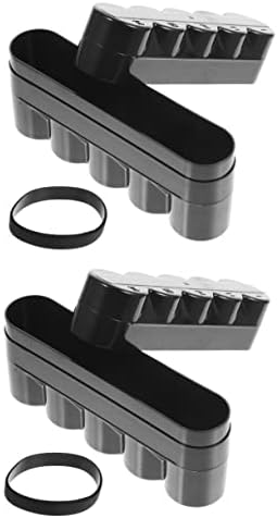Coheali 2pcs Box Film Storage Box Film para câmera Black Organizer Bins Desktop Camera 10 Rolls Caixa de filmes Caixa