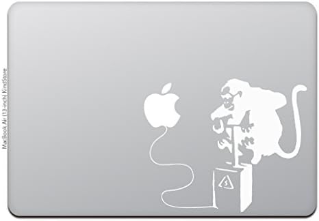 MacBook Air / Pro 11/13 polegadas MacBook Stick Banksy Monkey Bomb 13 White M425-13-W