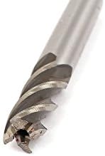 UXCELL 8MM HAX DIA CUTO DIA DIA 65MM LONGO HSS 4 FLUTOS SHANK END END MOINH