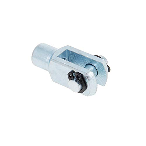 Haste de cilindro de ar jutagos 1pcs, clevis end 28mm comprimento m6x1 feminina feminina y conector