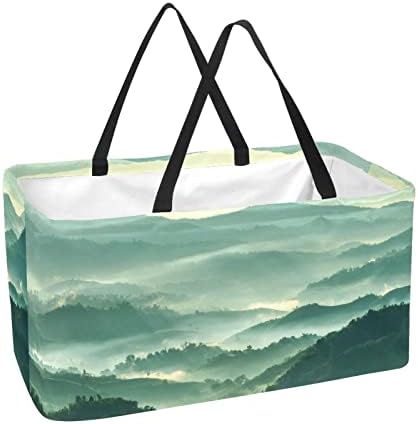 Reutilizável Shopping Shopping Nett Forest Florest portátil Dobring Picnic Grocery Bags