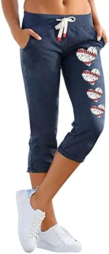 Miashui calças soltas para mulheres cintura elástica Casual Padrão para mulheres impressão cor sólida calça de moletom Women Women