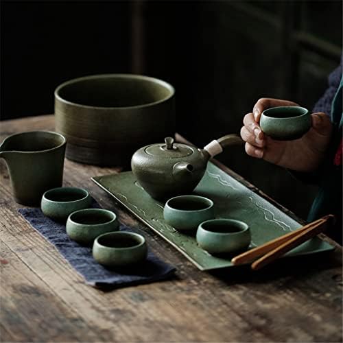 Dhdm Vintage Rough Pottery Tea Bandejas Tanela de chá de chá seco Bandeja de chá de chá de chá de chá